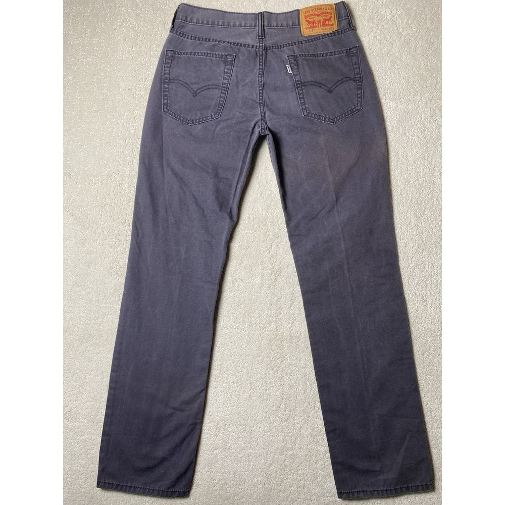 Levi's 514 Straight Fit Jeans Men's 31x32 Measured 30x31 Gray Light‎ Wash Denim - Picture 2 of 15